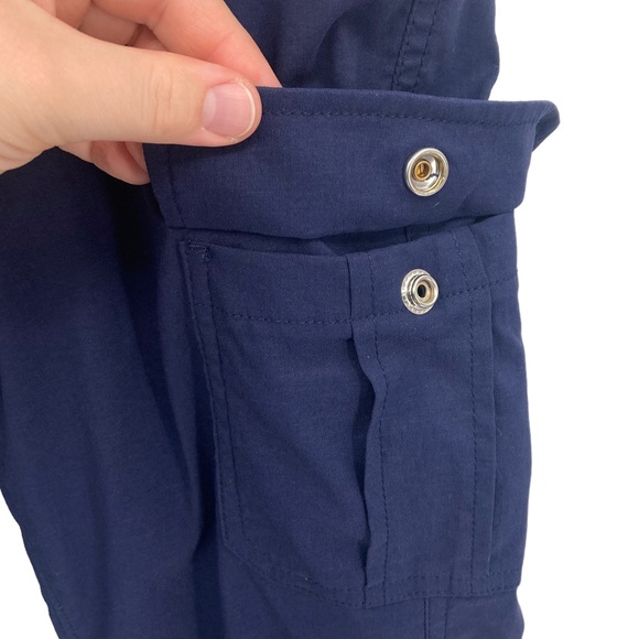 Women's DuluthFlex Dry on the Fly Convertible Pant Navy Blue Adjustable Cargo - Picture 5 of 8